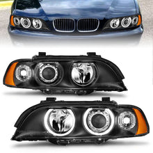Load image into Gallery viewer, Anzo 1997-2001 BMW 5 Series Projector Headlights w/ Halo Black