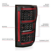 Load image into Gallery viewer, Anzo Led Taillights Black