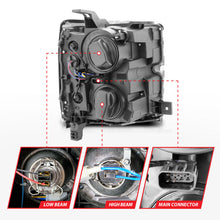 Load image into Gallery viewer, Anzo Projector Headlights 15-17 Chevrolet Silverado 2500HD / 3500HD Chrome