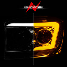 Load image into Gallery viewer, Anzo 06-09 Dodge RAM 1500/2500/3500 Headlights Chrome Housing/Clear Lens (w/Switchback Light Bars) 111527
