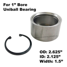 Load image into Gallery viewer, Chromoly Uniball Cups with Snap Ring