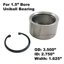 Load image into Gallery viewer, Chromoly Uniball Cups with Snap Ring