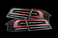 Load image into Gallery viewer, AlphaRex 12-21 Tesla Model S LUXX-Series LED Tail Lights - Black/Red 601130 *Discontinued