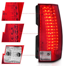 Load image into Gallery viewer, Anzo 2007-2014 Chevrolet Suburban LED Taillights Red/Clear - Escalade Look