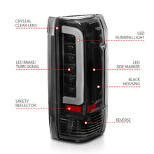 Load image into Gallery viewer, ANZO 1987-1996 Ford F-150 LED Taillights Black Housing Clear Lens (Pair) 311350