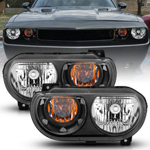 Load image into Gallery viewer, Anzo  2008-2014 Dodge Challenger Crystal Headlights Black