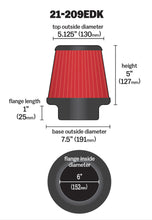 Load image into Gallery viewer, AEM Induction AEM 6 inch Short Neck 5 inch Element Filter Replacement 21-209EDK