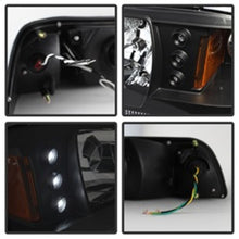 Load image into Gallery viewer, Spyder Ford Mustang 87-93 1PC LED (Replaceable LEDs)Crystal Headlights Black HD-YD-FM87-1PC-LED-BK 5012531