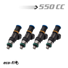 Load image into Gallery viewer, BLOX Racing Eco-Fi Street Injectors 550cc/min Honda K Series (Set of 4) BXEF-06514-550-4