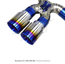 Load image into Gallery viewer, Titanium Straight Catback Exhaust for Porsche 992 992.1 992.2 GT3 RS GT3RS 4.0