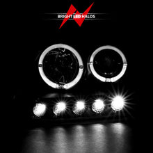Load image into Gallery viewer, Anzo 1997.5-2003 Ford F-150 Projector Headlights w/ Halo and LED Black 1pc