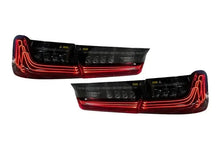 Load image into Gallery viewer, BMW 3 Series G20 G28 Red and Smoked CSL Style Laser Tail Lights (2019-2024)