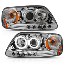 Load image into Gallery viewer, Anzo 1997.5-2003 Ford F-150 Projector Headlights w/ Halo Chrome 1pc