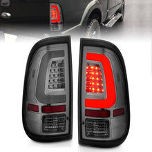 Load image into Gallery viewer, ANZO 2008-2016 Ford F-250 LED Taillights Chrome Housing Smoke Lens (Pair) 311357