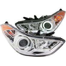 Load image into Gallery viewer, Anzo 2011-2014 Hyundai Elantra Projector Headlights w/ Halo Chrome (CCFL)