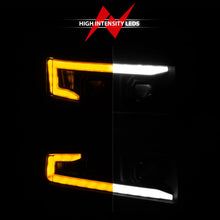 Load image into Gallery viewer, ANZO 19-22 Chevrolet Silverado 1500 LED Proj HL w/Lgt Bar SwBk Seq. Blk w/In. Light - Passenger Side 111566-R