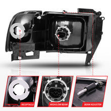Load image into Gallery viewer, Anzo Black Crystal Headlights 1994-2001 Dodge Ram 1500