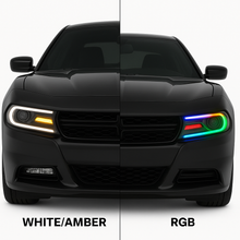 Load image into Gallery viewer, SPDZ1 2015–2024 Dodge Charger Hellfire LED Headlights w/ Switchback DRL &amp; Amber Sequential Turn Signals
