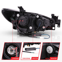 Load image into Gallery viewer, Anzo 2014-2015 Mazda 6 Projector Headlights w/ Plank Style Design Black