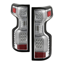 Load image into Gallery viewer, Spyder Chevy Silverado 19-20 (Do Not Fit Halogen Model) LED Tail Light - Chrome ALT-YD-CS19LED-C 5087287