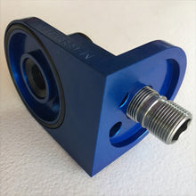 Load image into Gallery viewer, Ford Racing Push Rod V8 90 Degree Billet Oil Filter Adapter M-6880-B50