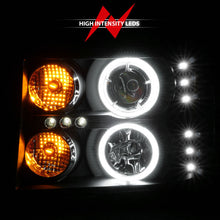 Load image into Gallery viewer, Anzo 2007-2013 Gmc Sierra 1500 Projector Headlights w/ Halo Black