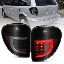 Load image into Gallery viewer, ANZO 2004-2007 Dodge Grand Caravan LED Tail Lights w/ Light Bar Black Housing Smoke Lens 311366