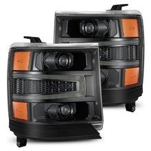 Load image into Gallery viewer, AlphaRex 16-18 Chevy 1500HD LUXX LED Proj Headlights Alpha-BK w/Seq Atv Lgt / SeqSig (Req PN 810023) 880233 *Discontinued