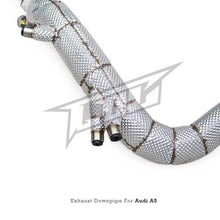 Load image into Gallery viewer, Catless High Flow 304 Stainless Exhaust Downpipe for Audi A5 2.0T