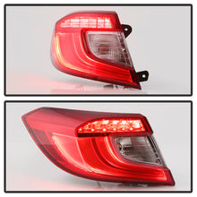Load image into Gallery viewer, xTune Honda Accord 18-20 Red Clear Driver Side LED Tail Lights - OE Outer Left ALT-JH-HA18-OE-OL 9949173