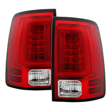 Load image into Gallery viewer, Spyder 09-16 Dodge Ram 1500 Light Bar LED Tail Lights - Red Clear ALT-YD-DRAM09V2-LED-RC 5084040