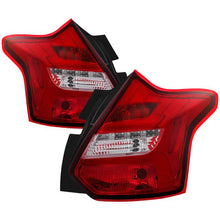 Load image into Gallery viewer, Spyder 12-14 Ford Focus 5DR LED Tail Lights - Red Clear (ALT-YD-FF12-LED-RC) 5085153