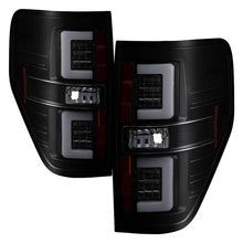 Load image into Gallery viewer, Spyder 09-14 Ford F150 V2 Light Bar LED Tail Lights - Blk Smoke (ALT-YD-FF15009V2-LBLED-BSM) 5084217