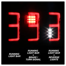 Load image into Gallery viewer, Spyder 15-18 Ford F-150 Light Bar LED Tail Lights (w/Blind Spot) - Black (ALT-YD-FF15015BS-LBLED-BK) 5085313