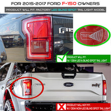Load image into Gallery viewer, Spyder 15-18 Ford F-150 LED Tail Lights (w/Blind Spot) - Red Clear (ALT-YD-FF15015BS-LBLED-RC) 5085320