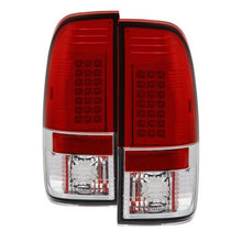 Load image into Gallery viewer, Spyder Ford F150 side 97-03/F250/350 Duty 99-07 LED Tail Lights Red Clear ALT-YD-FF15097-LED-RC 5003485