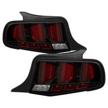 Load image into Gallery viewer, Spyder 10-12 Ford Mustang Red Light Bar LED Sequential Tail Lights - Blk ALT-YD-FM10-RBLED-BK 5085092