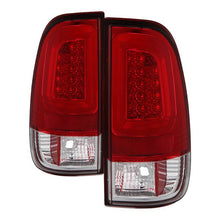 Load image into Gallery viewer, Spyder 08-16 Ford Super Duty F-250 V3 Light Bar LED Tail Lights - Red Clear (ALT-YD-FS07V3-LBLED-RC) 5084736