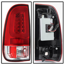 Load image into Gallery viewer, Spyder 08-16 Ford Super Duty F-250 V3 Light Bar LED Tail Lights - Red Clear (ALT-YD-FS07V3-LBLED-RC) 5084736