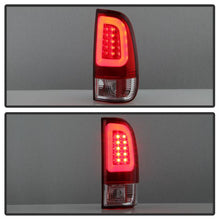 Load image into Gallery viewer, Spyder 08-16 Ford Super Duty F-250 V3 Light Bar LED Tail Lights - Red Clear (ALT-YD-FS07V3-LBLED-RC) 5084736