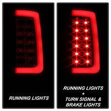 Load image into Gallery viewer, Spyder 07-13 GMC Sierra 1500 V2 Light Bar LED Tail Lights - Blk Smoke (ALT-YD-GS07V2-LBLED-BSM) 5084750