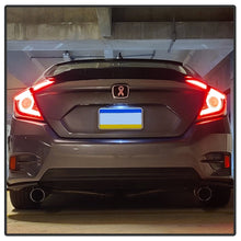 Load image into Gallery viewer, Spyder 16-19 Honda Civic 4 Door Light Bar LED Tail Lights - Black - ALT-YD-HC164D-LB-BK 5086051