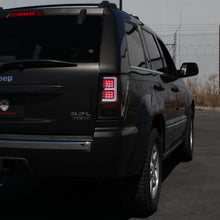 Load image into Gallery viewer, Spyder 07-10 Jeep Grand Cherokee Light Bar LED Tail Lights - Black Smoke ALT-YD-JGC07V2-LB-BSM 5086662