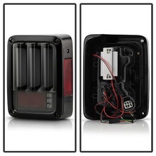 Load image into Gallery viewer, Spyder 07-16 Jeep Wrangler Verison 2 Light Bar LED Tail Lights - Smoke (ALT-YD-JWA07V2-LBLED-BSM) 5084781