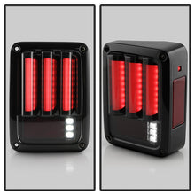 Load image into Gallery viewer, Spyder 07-16 Jeep Wrangler Verison 2 Light Bar LED Tail Lights - Smoke (ALT-YD-JWA07V2-LBLED-BSM) 5084781