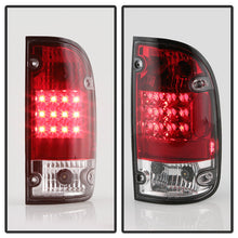 Load image into Gallery viewer, Spyder Toyota Tacoma 95-00 LED Tail Lights Red Clear ALT-YD-TT95-LED-RC 5008022