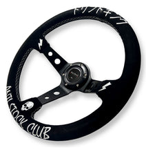 Load image into Gallery viewer, Anti-Stock Suede Steering Wheel + Short Hub Adapter for 83-04 Ford Mustang / 89-92 Ford Ranger