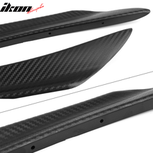 Load image into Gallery viewer, Universal Fit 40CM 2PC Front Bumper Lip Canards Carbon Texture PP