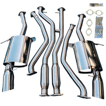 Load image into Gallery viewer, Stainless Full Catback Exhaust Muffler For BMW 335i E90 E92 07-10 N54 Polished