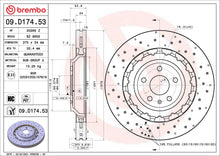 Load image into Gallery viewer, Brembo OE Brembo 15-18 Porsche Macan Front Grooved UV Coated Rotor 09.D174.53